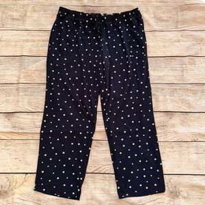 Lucky Brand Navy with White Stars Knit Pajama Pants Ladies Sz XXL